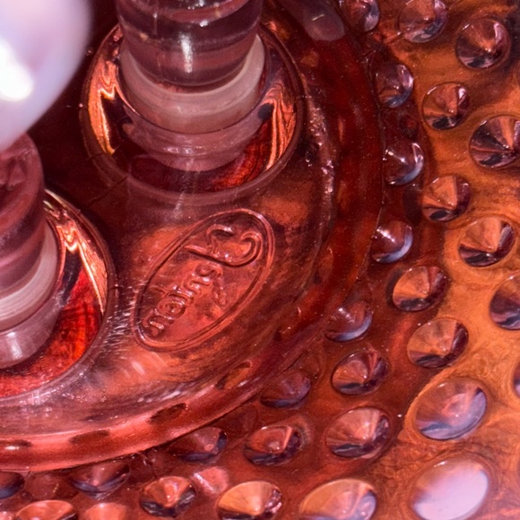 Vintage Fenton lilac Opalescent Hobnail Epergne - Picture 5 of 6